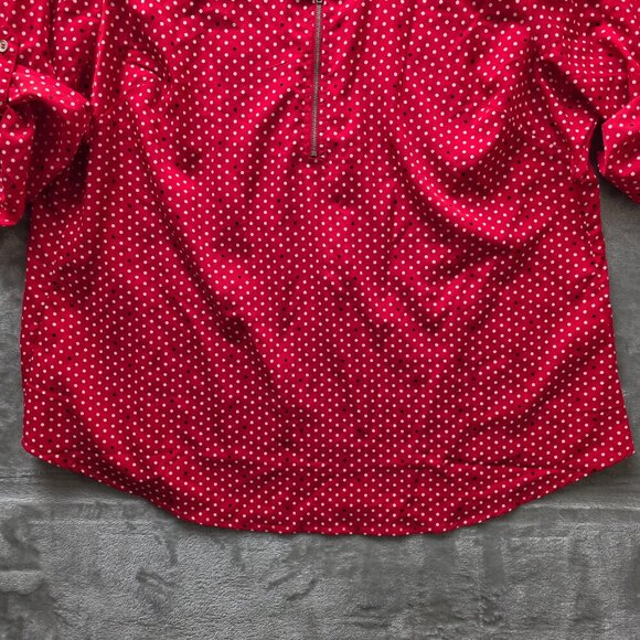 NY Collection Polka Dot Top 2X NWT‎ - Picture 7 of 12